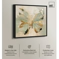 thumbnail image 2 of Sage Butterfly Colorful Canvas Wall Art by Art Remedy, Black Floater Frame, 30"x30", 2 of 7