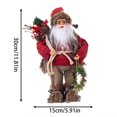thumbnail image 2 of Muñeca De Papá Noel Muñeca De Navidad Decoraciones Para Fiestas Adornos Infantiles De Pie, 2 of 3