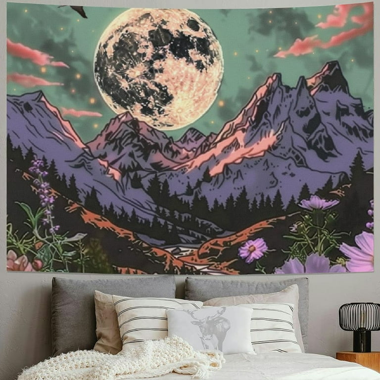 The moon tarot card tapestry sale