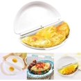 thumbnail image 2 of Microwave Omelet Maker Pan Egg-Omelette Maker Tray Egg-Cooker Poacher Kitchen Mold, 2 of 6