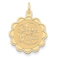 thumbnail image 1 of 14K Yellow Gold Happy Birthday Charm, 1 of 2