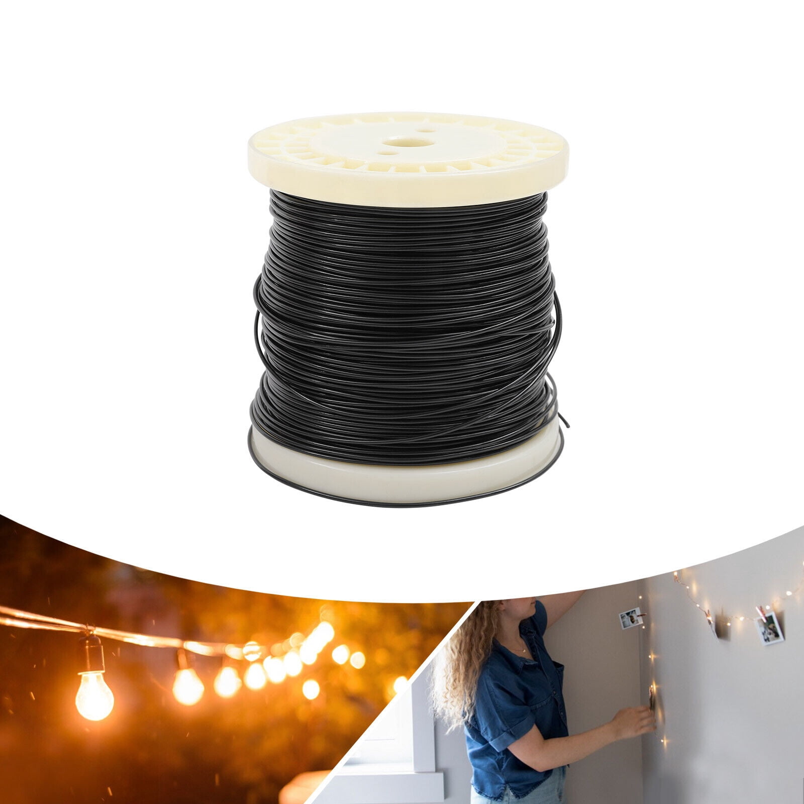 Miumaeov 600FT/183M Wire Rope Stainless Steel Wire Rope Coil DIY Wire