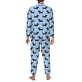 thumbnail image 3 of Mens Pajamas Set - Dachshund Dog Comfy Long Sleeve Button Up Pajama Sets for Men 2 Piece, Soft Sleepwear Nightwear Pjs Lounge Sets for Men with Pockets, 3 of 5