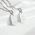 thumbnail image 4 of APSVO Silver Dog Tag Necklaces for Boys Men to My Grandson Gifts from Grandpa American Flag Pendant Chain Catholic Christian Religious Birthday Valentines Day Jewelry Gifts Teen Him Tween Kids Ideas, 4 of 5