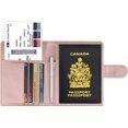 thumbnail image 3 of Leather Passport Holder Cover Case RFID Blocking Travel Wallet (Black), 3 of 8