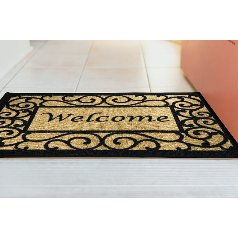 Ottomanson Doormat 20 x 30 Beige Welcome