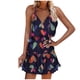 thumbnail image 1 of Vestido HUOGUO, sin mangas, cuello en V, estampado casual, para mujer, 1 of 3