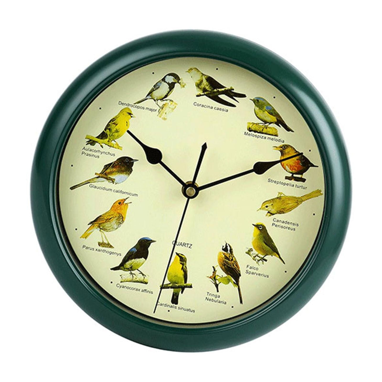 flameer Singing Bird Wall Clock Melody Clock Rustic Decorative Clock Modern Hanging Wall