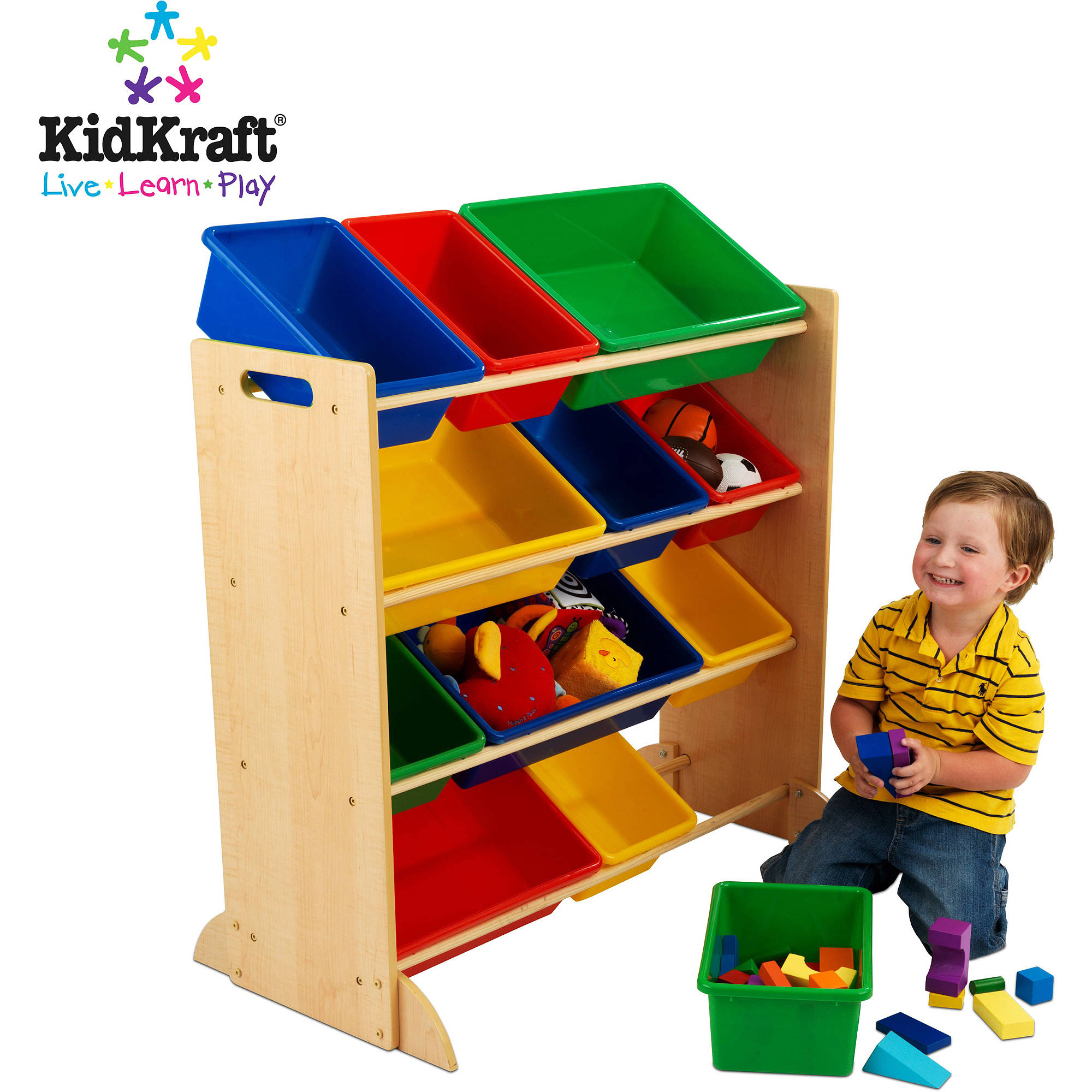 KidKraft Austin Toy Box, Multiple Colors