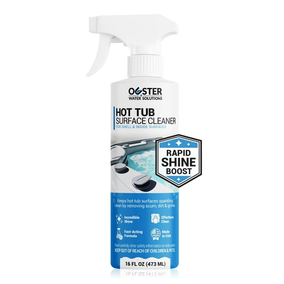 Bio Ouster Hot Tub Surface Cleaner, 16 oz – Spa and Hot Tub Shell Cleaner for Acrylic, Portable, and Inflatable Tubs, Made in USA