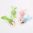 thumbnail image 6 of Farfi Pet Cat Kitten Mouse Rattle Toy Bite Chew Catch Clean Teeth Interactive Gift (Type 1), 6 of 13