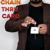 MilesMagic Magician's Chain Thru Card Gimmick Mysteriously Pass Through Card Pipe Mentalism Impossible Penetration Magic Trick (Only card, use your own chain)