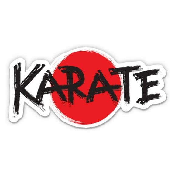 Karate - 3" Vinyl Sticker - For Car Laptop Water Bottle Phone - Waterproof Decal