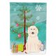 thumbnail image 1 of "Treasures BB4208CHF Merry Christmas Tree Great Pyrenees Canvas House Size Flag, Large, Multicolor" Caroline's Treasures BB4208CHF, 1 of 1