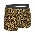thumbnail image 3 of Balery Gold Glitter Leopard Men's Boxer Briefs, Soft and Breathable Cotton Underwear with nylon Waistband-X-Large, 3 of 9