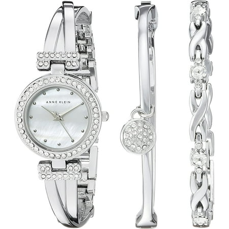 Photo 1 of Anne Klein Women's AK-1869SVST Silver Metal Analog Quartz Fashion Watch