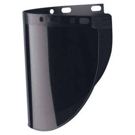 Fibre-Metal by Honeywell High Performance Model 4178 8'' X 16 1/2'' X .06'' Green Shade 5 Injection Molded Propionate Wide View Faceshield For Use With Models F400 And F500 Mounting Crown