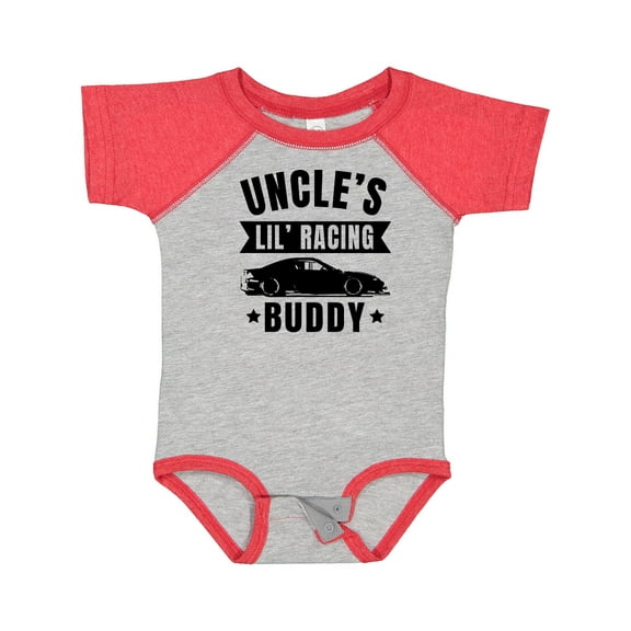 Inktastic Uncles Lil Racing Buddy Boys or Girls Baby Bodysuit