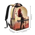 thumbnail image 4 of Descendants The Rise of Red Backpack Shoulders Laptop Daypack Student School Bag Satchel Bookbag Unisex Travel Bag Rucksack Knapsack, 4 of 6