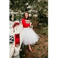 thumbnail image 3 of EllieWely 20+ Colors Women's Mid Length Tulle Tutu Skirt White Size 4XL Plus Size, 3 of 5
