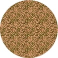 thumbnail image 1 of Ahgly Tapis Rond Lavable en Machine Intérieur Transitionnel Brun Selle, 3 Pieds Rond, 1 of 7