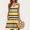 Yellow, variant on LYEAA Womens Dresses Sleeveless with Pockets Casual Plus Size Elegant Loose Midi Sundress Crewneck Striped Fashion Flowy Summer Beach Vacation Comfortable Tank Dress Yellow M