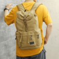 thumbnail image 2 of Upgrade Your Style with this Trendy Men's Vintage Canvas Backpack - Large Capacity & Breathable!, 2 of 5