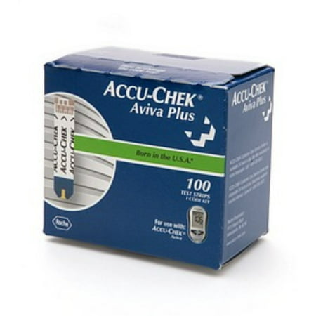 ACCU-CHEK Aviva Plus Test Strips 100 Each (Pack of