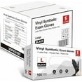 thumbnail image 2 of Schneider Large Black Vinyl Exam Gloves, Disposable, Latex-Free, 4mil, Plastic Gloves for Medical, Cooking, Cleaning, and Food Prep, 1000-ct Case, 2 of 5