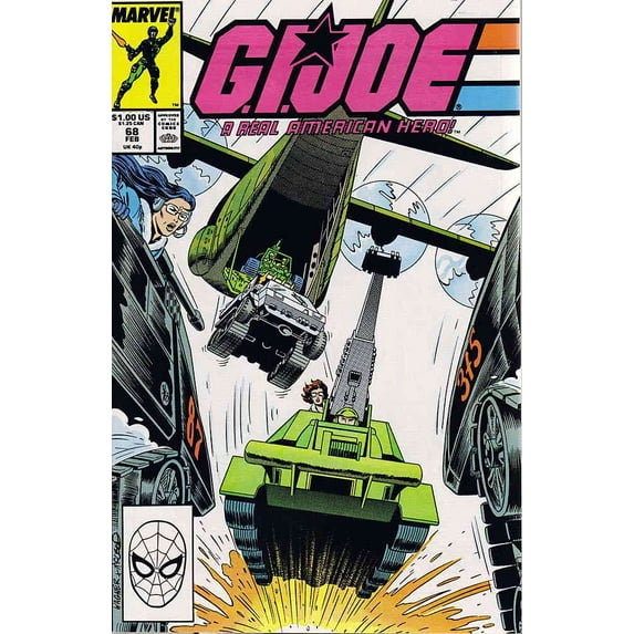 G.I. Joe, A Real American Hero #68 VF ; Marvel Comic Book