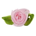 thumbnail image 4 of 200 Pcs Mini Satin Ribbon Flower Leaf Wedding Decor Appliques Sewing DIY Main , 100 Pcs Pink & 100 Pcs Red, 4 of 7