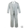 thumbnail image 4 of BABY, TODDLER & BOY WEDDING  PARTY FORMAL no tail TUXEDO SUIT LT. GRAY  S -20, 4 of 7