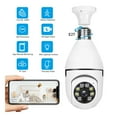 Light Bulb Camera, 2.4GHz Wifi Security Camera, 360 Degree Wireless Night Vision Home