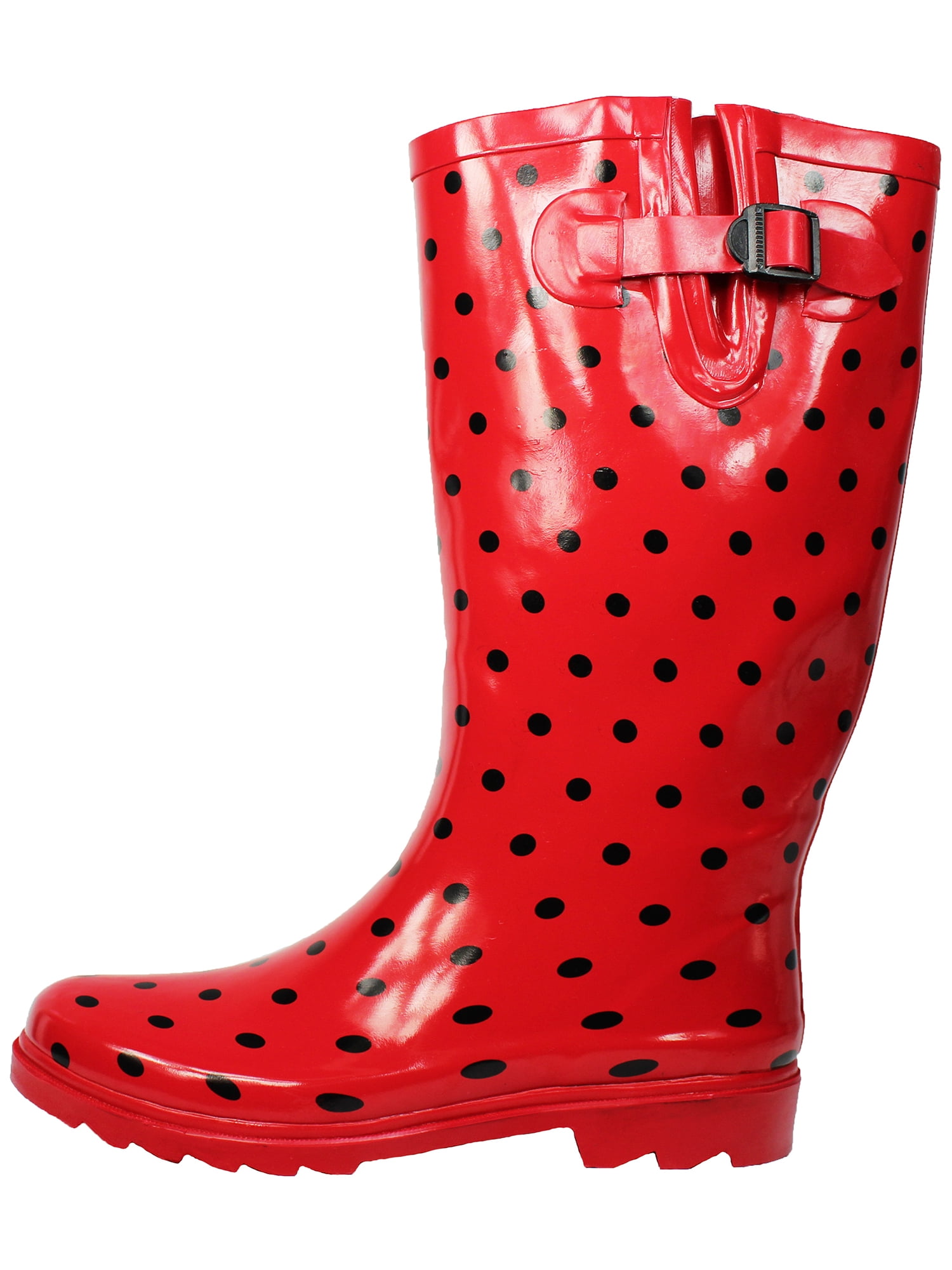 OwnShoe Cute Rain Boots for Women Waterproof Mid-Calf Rubber Rain Shoes ...