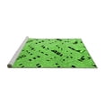 thumbnail image 2 of Ahgly Company Machine Washable Indoor Rectangle Solid Green Modern Area Rugs, 5' x 7', 2 of 4