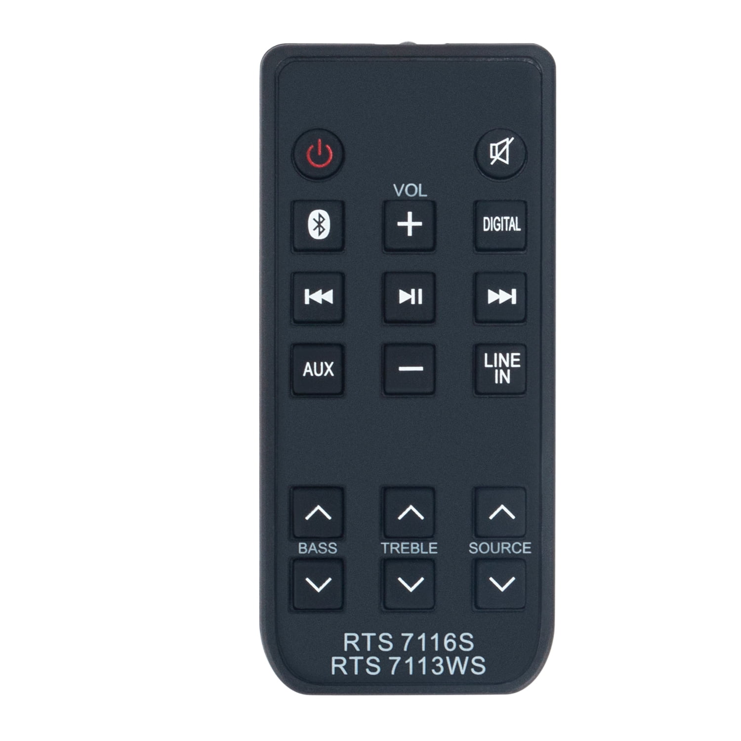 Bedycoon Replaced for RTS7010B Remote Control fit for RCA RTS7010B-E1 RTS7010BE1 RTS7110B RTS7630B RTS739BWS RTS796B Home Theater Sound Bar with Battery 