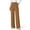 Brown, variant on Women's Wide Leg Pants Waffle Knit Stretchy Dress Pants Baggy High Waisted Trousers