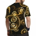 thumbnail image 3 of T Shirt For Men Steampunk Brass Gears Gym Beach Retro Print Classic T-Shirts Novelty Tshirt For Coup, 3 of 7