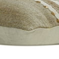 thumbnail image 3 of The HomeCentric Decorative Pillow Covers Beige Pack of 2, 12"x20" (30x50 cm) Lumbar Pillow Cover, Jute & Linen Lace, Jute, Handmade Sequins Oblong Cushion Covers, Solid Contemporary - Terra Beige, 3 of 4
