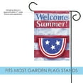 thumbnail image 3 of Toland Home Garden Bunting On Striped Welcome Summer Patriotic summer Flag Double Sided 12x18 Inch, 3 of 5