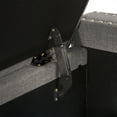 thumbnail image 4 of CorLiving Luna Upholstered Storage Bench Light Grey, 4 of 5