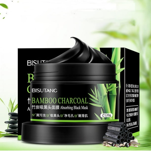 Mascarilla negra para el cuidado de la piel, máscaras faciales de carbón de bambú para eliminar puntos negros y acné, máscara exfoliante, limpieza Facial profunda de la nariz Gao Jinjia LED
