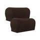 thumbnail image 4 of 2 fundas elásticas para reposabrazos, fundas para sillón reclinable, cómodas, resistentes y lavables para sillas, sofás y sillones. Café oscuro, 4 of 8