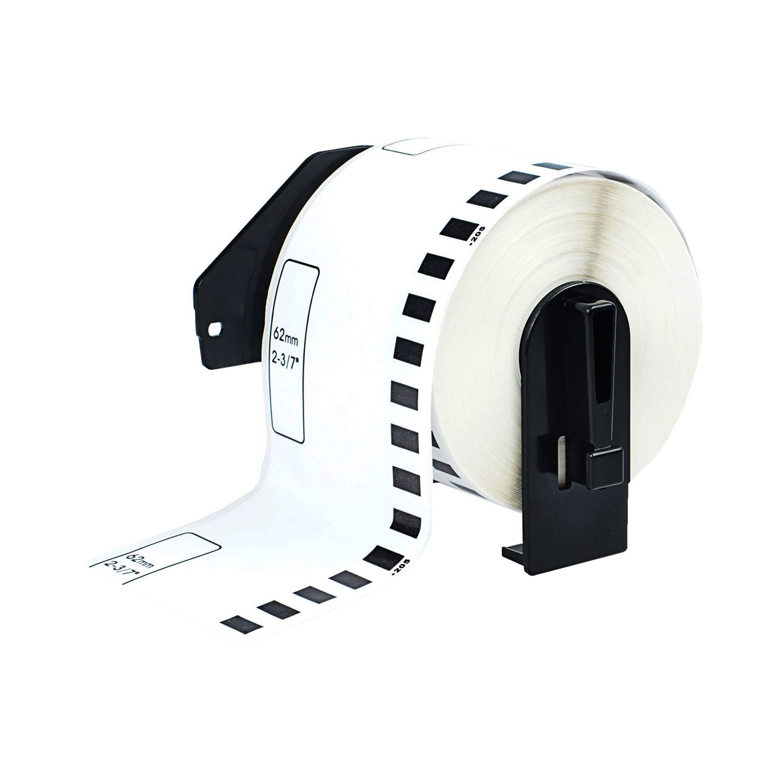 Greencycle 1 Roll 62mm2 37x 3048m100ft Continuous White Paper Label Tape Compatible For 8265