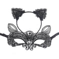 thumbnail image 3 of 5Pcs Black for Cat Costume Set for Cat Ears Headband Tail Necklace for Cosplay, 3 of 5