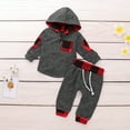 thumbnail image 6 of Baby Boys Tops Clothing Newborn Kids Baby Outfits Clothes Top Hooded Sweater+Flowers Printed Trousers, A1 L, 6 of 9