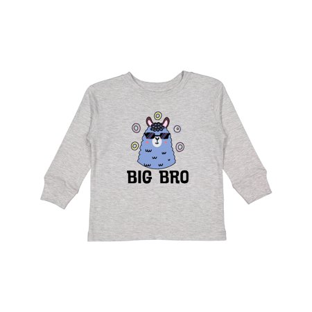 

Inktastic Big Bro Boy Llama Brother Outfit Gift Toddler Boy Girl Long Sleeve T-Shirt