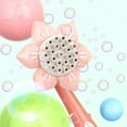 thumbnail image 1 of Pink Automatic Sunflower Bubble Blower Toy For Outdoor Interactive Fun, 1 of 8