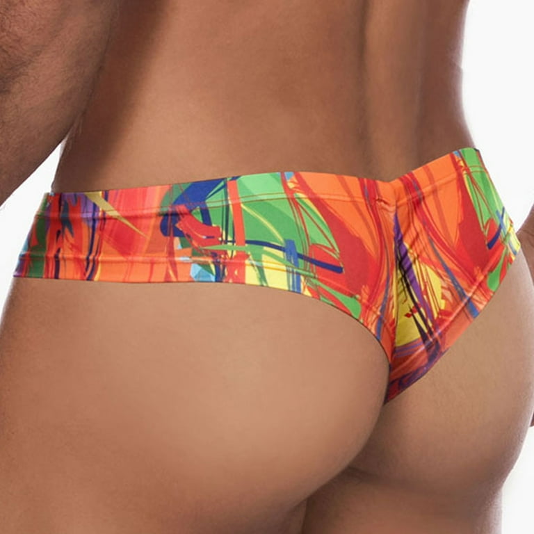 Daniel Alexander DA511 Vibrant Colorful Slip Thong Print