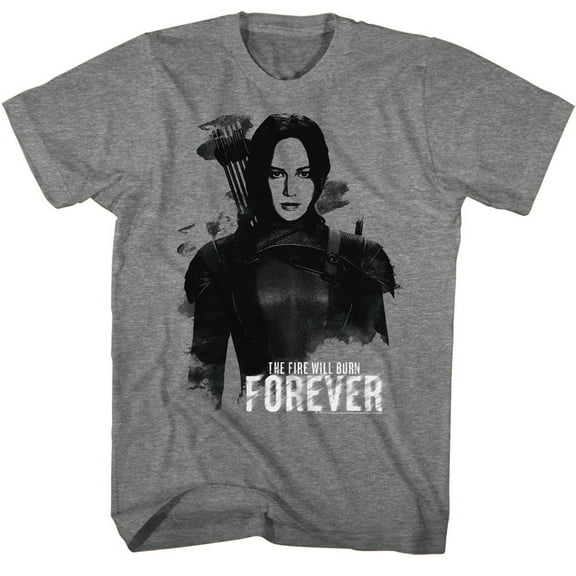 The Hunger Games Katniss Burn Forever Graphite Heather T-Shirt